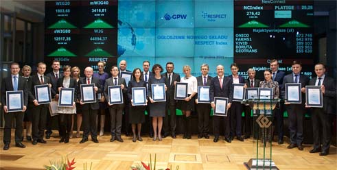 GPW ogłosiła wyniki IX edycji projektu RESPECT Index